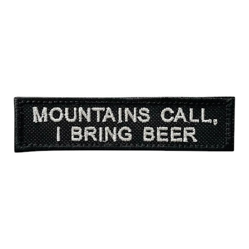 Naszywka MOUNTAINS CALL, I BRING BEER